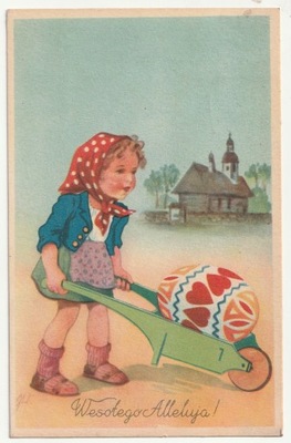 POCZTÓWKA WIELKANOCNA. "Wesołego Alleluja"
