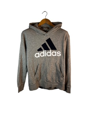 Bluza z kapturem Adidas szara M