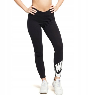 NOWE DAMSKIE LEGGINSY SPORTOWE NIKE CN8033-010 r.XS