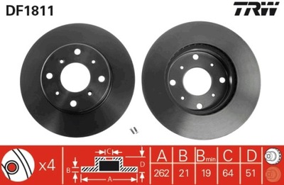 DISKU HAMULC. ROVER 800 86-98 