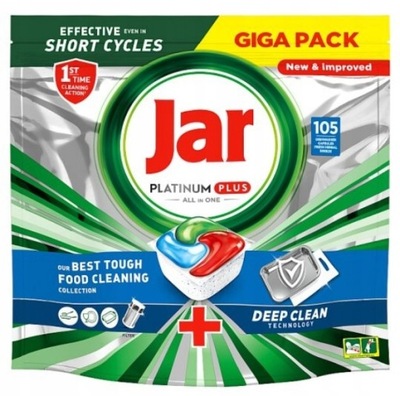Jar Platinum Plus Deep Clean kapsule do umývačky riadu 105 kusov