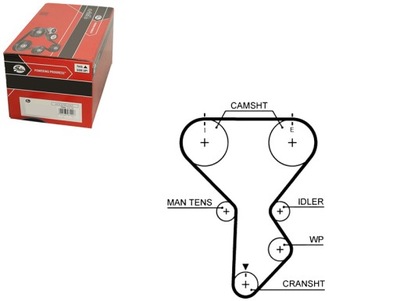 Ремень распределительного вала kia clarus retona sportage mazda 62 фото №1