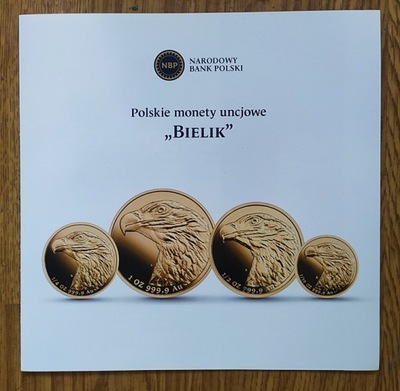 Folder do monety złotej ORZEŁ BIELIK - III wersja