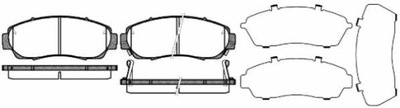 PADS HAM FRONT REMSA HONDA CR-V III 2.0 I-VTEC  