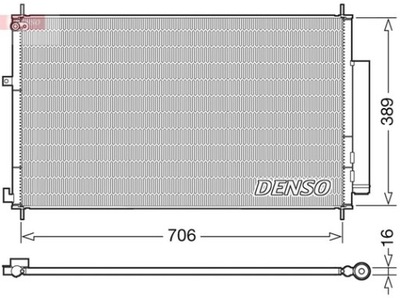 Радіатор кондиціонера honda фото №1