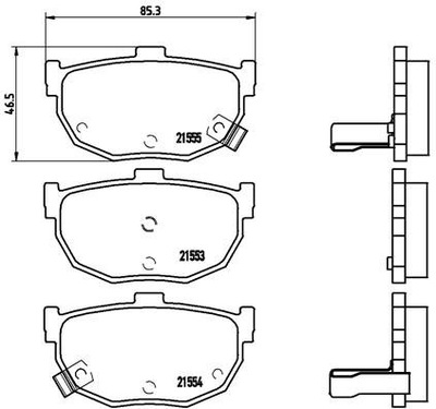 PADS BRAKE REAR HYUNDAI LANTRA 95-00 REAR FROM CZUJ.  