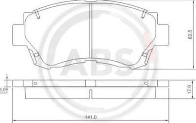 КОЛОДКИ ГАЛЬМІВНІ TOYOTA CAMRY 1990-2002