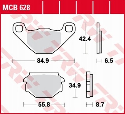 ZAPATAS DE FRENADO TRW MCB628  