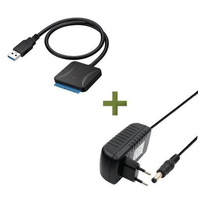 Adapter USB 3.1 SATA 3,5 2,5 cala HDD SSD Zasilacz