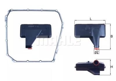 Mahle hx 185d фільтр гідравлічний, автоматична коробка передач передач фото №1