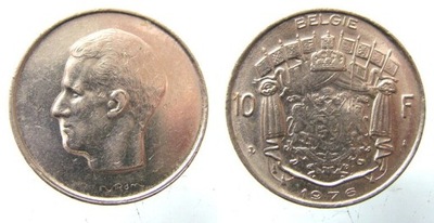 BELGIA, 10 FRANKÓW, 1976 RÓŻNE ROCZNIKI