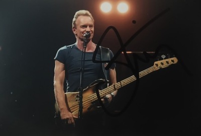 STING - zdjęcie autografem