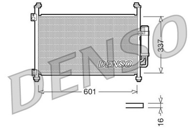 РАДІАТОР КОНДИЦІОНЕРА DENSO DCN40007