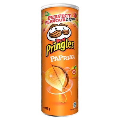 PRINGLES W TUBIE CHIPSY PAPRIKA PAPRYKOWE 165g