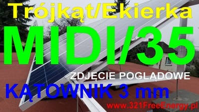 Trójkąt - ekierka - PV - fotowoltaika - MIDI/35/3