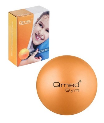 Piłeczka gimnastyczna Qmed 25cm pomarańczowa