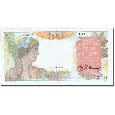 Banknot, FRANCUSKIE INDOCHINY, 100 Piastres, Undat