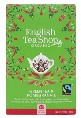 Herbata zielona z granatem (20x2) BIO 40 g (ENGLIS