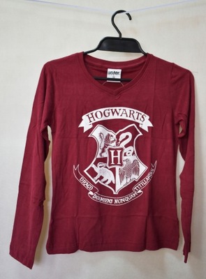 Bluzka Bordowa Dziewczęca Hogwart Rozmiar 146 cm *Harry Potter*