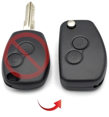 Dacia duster logan sandero ключ pilot складной ключ фото №1