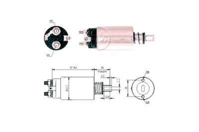 ERA JUNGIKLIS ELEKTROMAGNETINIS ERA NISSAN 