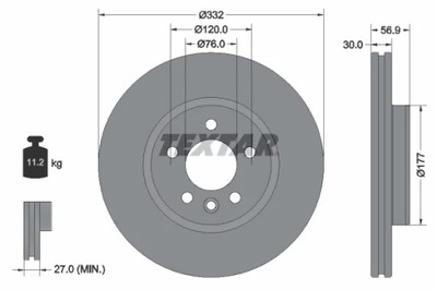 92307705/TEX DISC BRAKE FRONT - milautoparts-fr.ukrlive.com