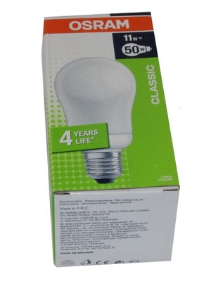 OSRAM ŚWIETLÓWKA VALUE 11W = 50W E27 230V 475LM