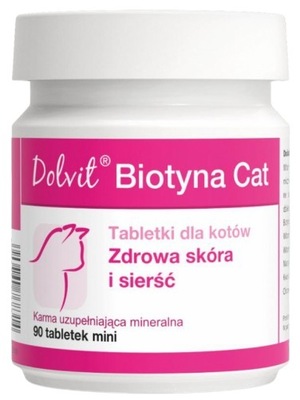 DOLVIT BIOTYNA CAT zdrowa skóra i sierść DLA KOTA 90 tab. mini
