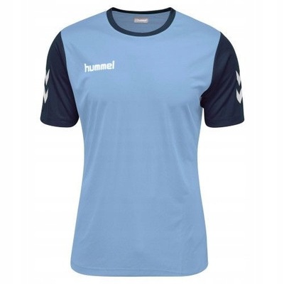 Hummel t-shirt dziecięcy niebieski poliester rozmiar 116