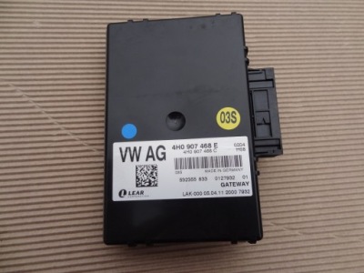 Модуль блок керування шлюз 4h0907468e 4h0907468c audi a8 d4 фото №1