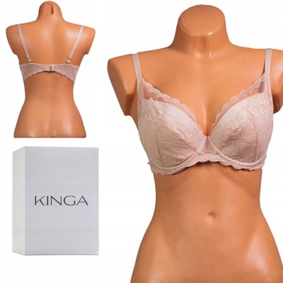 Biustonosz Kinga Alice PU-768 push-up beżowy 75D