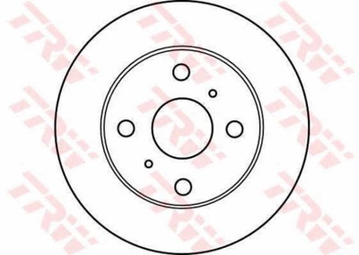 ДИСКИ ТОРМОЗНЫЕ ТОРМОЗНЫЕ ПЕРЕД TRW DF4113