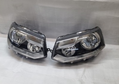 VW TRANSPORTER, MULTIVAN, CARAVELLE T5 RESTYLING 2009 - 15 FAROS IZQUIERDA DERECHA  