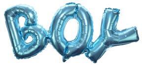 BALON FOLIOWY NAPIS BOY BABY SHOWER