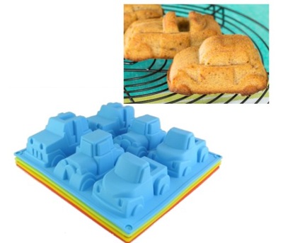 SILIKONOWA FORMA DO CIAST CIASTEK MUFFINEK AUTA