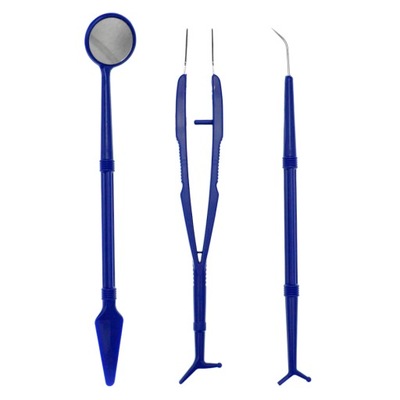 JAŁOWY ZESTAW NARZĘDZI STOMATOLOGICZNYCH - 10 szt.