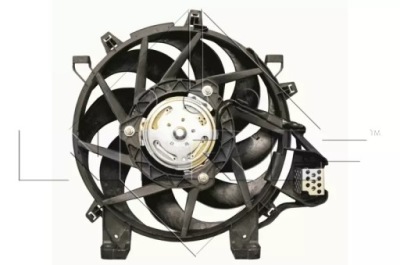 47690/nrf вентилятор радиатора opel corso, combo фото №1