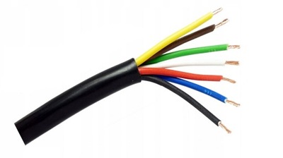 Przewód kabel 7-żyłowy 1m do przyczep lawet