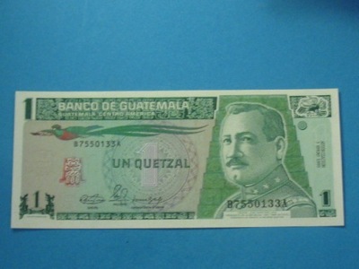 Gwatemala Banknot 1 Quetzal 1990 UNC P-73a