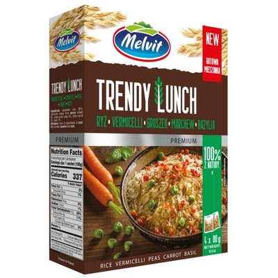 Melvit Trendy Lunch Mix ryż parboiled vermicelli g