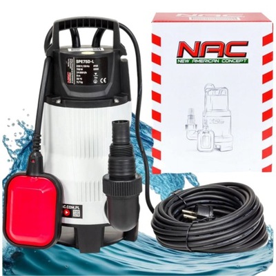 NAC POMPA 750W SPE75D-L DO WODY BRUDNEJ OGRODOWA