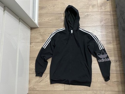 ADIDAS ORIGINALS BLUZA ROZPINANA CZARNA LOGO M