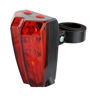 Oświetlenie rowerowe tylne z laserem - 5 LED