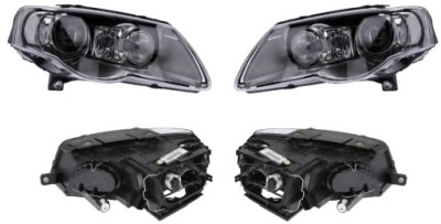 Фара лампа vw passat b6 05- ксенон valeo l+p фото №1