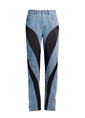 Mugler H&M spodnie ze skręconymi panelami roz 54