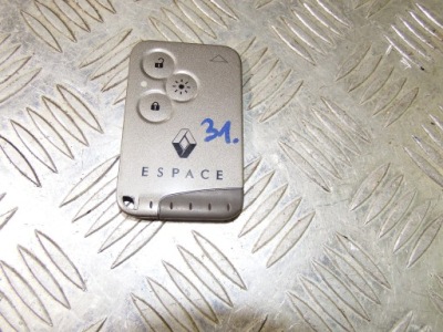 Карта ключ renault espace iv laguna 2 vel satis рестайлінг  сонцезахисний козирок фото №1