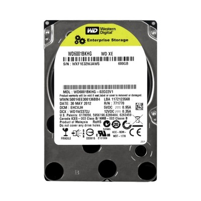 WD Xe 600GB 10K 32MB SAS-2 2.5'' WD6001BKHG