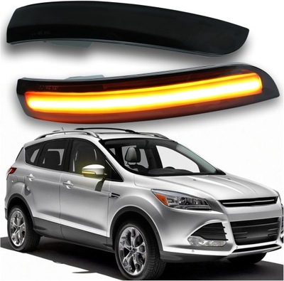 Led dynamic поворотники ford ecosport kuga ii mk2 escape тонированные фото №1