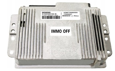 COMPUTADOR ECU RENAULT 1.6 S105300104B HOM7700864454 IMMO APAGADO  