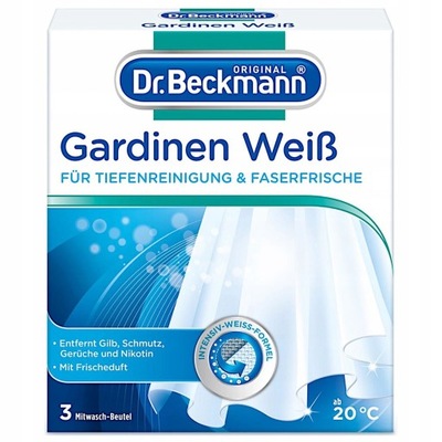 Z NIEMIEC Dr. Beckmann Wybielacz do Firan 3 x 40 g